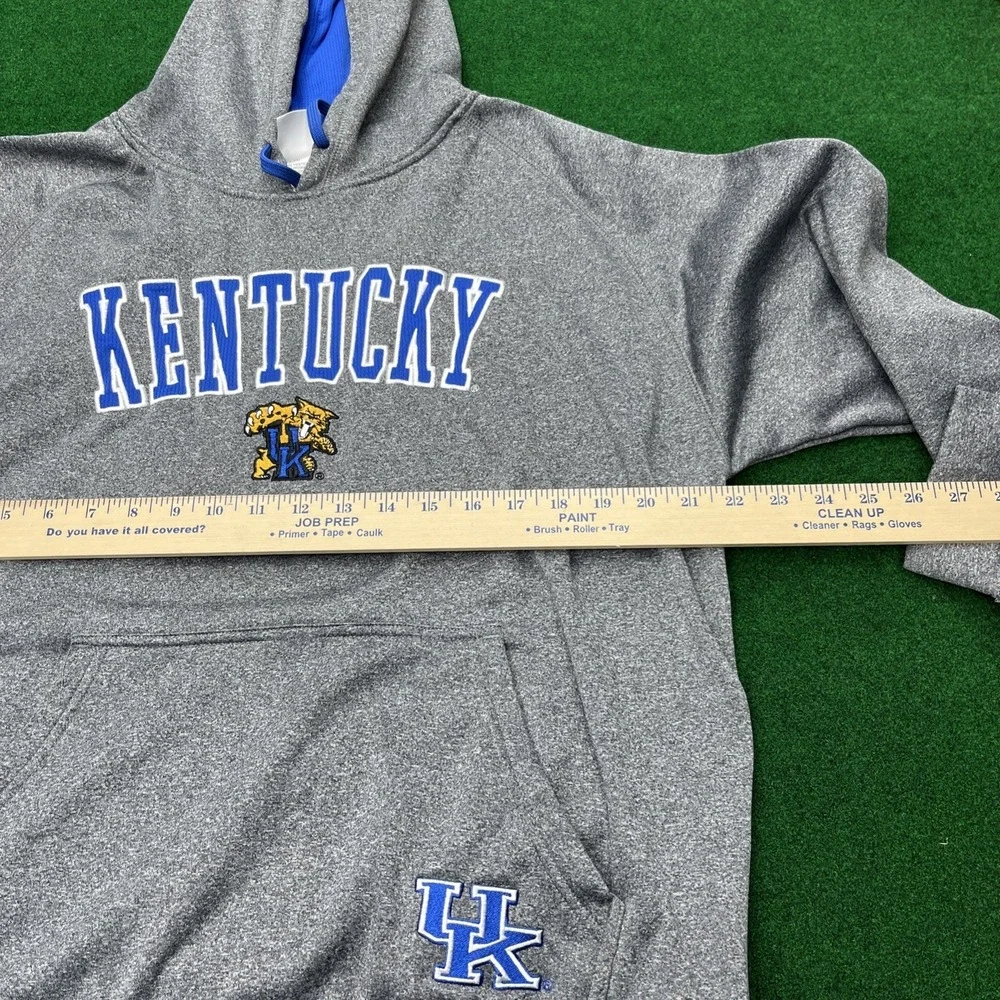 University of Kentucky Wildcats Gray Hoodie‎ Sweater Mens Size Large